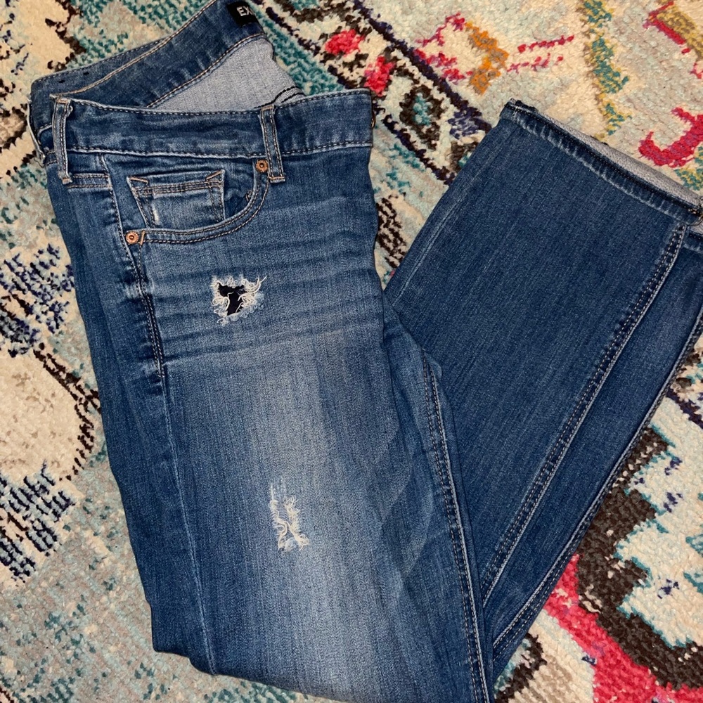 Express Stella Cropped Skinny Jeans
